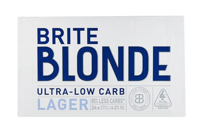 Brite Blonde Ultra Low Carb Bottle 330mL Carton 24 | undefined