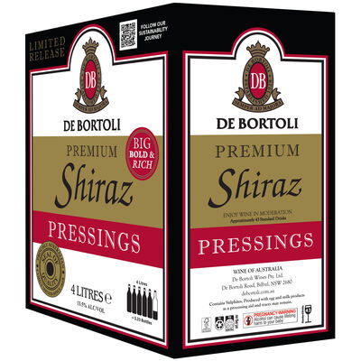 De Bortoli Premium Shiraz Pressings Cask 4l Each | Liquorland