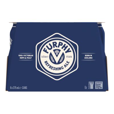 Furphy Refreshing Ale Can 375mL Pack 6 | Liquorland