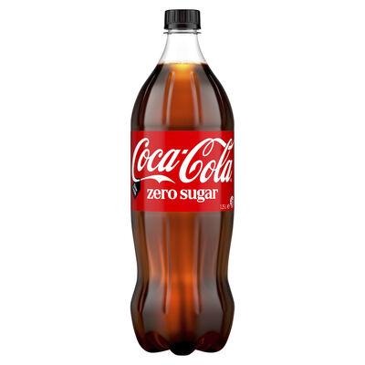 Coca Cola Zero Sugar Soft Drink 1250mL Each | Liquorland