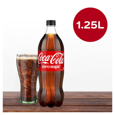 Coca Cola Zero Sugar Soft Drink 1250mL Each | Liquorland