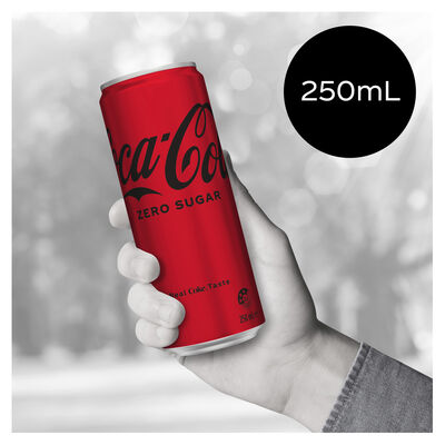 Coca Cola Zero Sugar Soft Drink Can 250mL Each | Liquorland