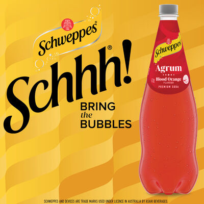 Schweppes Agrum Blood Orange Soft Drink 1 1l Each | Liquorland