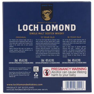 Loch Lomond Single Malt Scotch Whisky 3x50mL Each | undefined