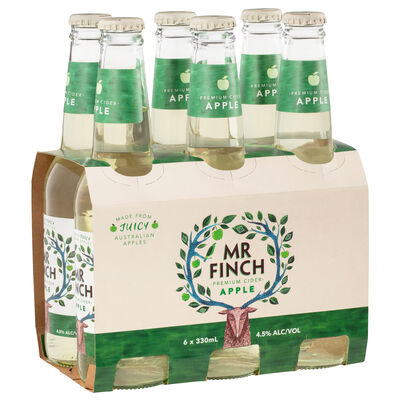 Mr Finch Apple Cider Bottle 330mL Pack 6 | Liquorland