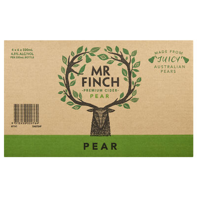 Mr Finch Pear Cider Bottle 330mL Carton 24 | undefined