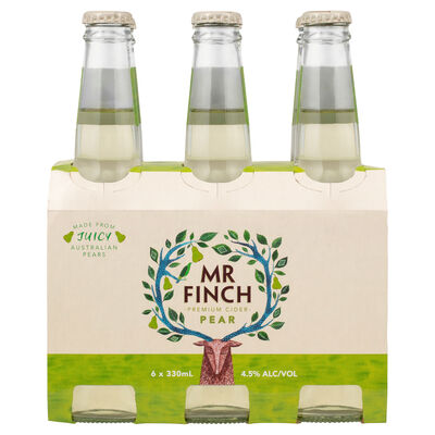 Mr Finch Pear Cider Bottle 330mL Pack 6 | Liquorland