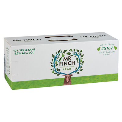Mr Finch Pear Cider Can 375mL 10pk Pack 10 | undefined