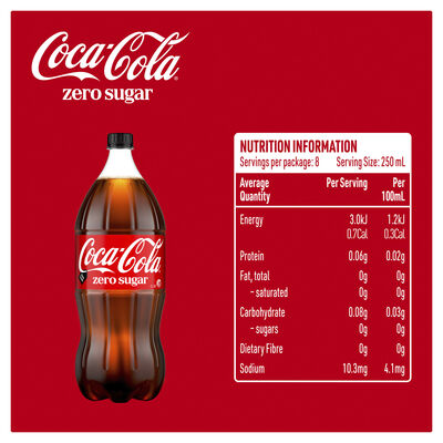 Coca Cola Zero Sugar Soft Drink 2000mL Each | undefined
