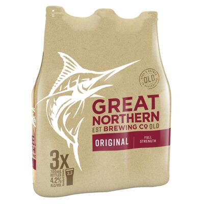 Great Northern Original Lager Bottle 700mL Pack 3 | undefined