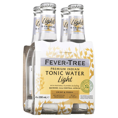 Fever Tree Indian Light Tonic Water 200mL Pack 4 | Liquorland