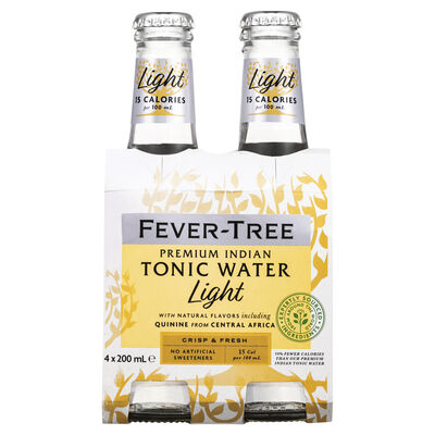 Fever Tree Indian Light Tonic Water 200mL Pack 4 | Liquorland