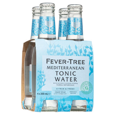 Fever Tree Mediterranean Tonic Water 200mL Pack 4 | Liquorland