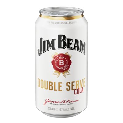 Jim Beam Double Serve Can 375mL Each | Liquorland