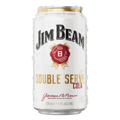 Jim Beam Double Serve Can 375mL Each | Liquorland