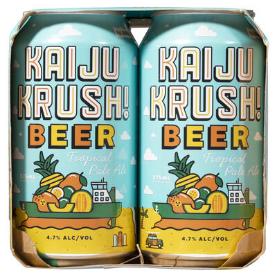 Kaiju Krush Tropical Pale Ale Can 375mL Pack 6 | Liquorland