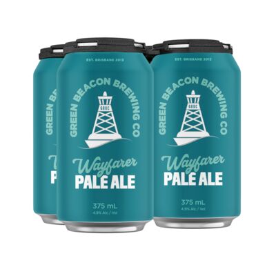 Green Beacon Wayfarer Tropical Pale Ale Can 375mL Pack 4 | Liquorland