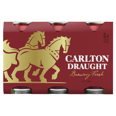 Carlton Draught Can 375mL Pack 6 | Liquorland