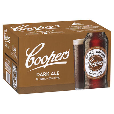 Coopers Dark Ale Bottle 375mL Carton 24 | Liquorland