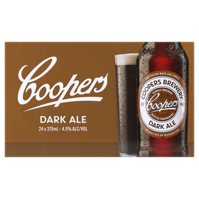 Coopers Dark Ale Bottle 375mL Carton 24 | Liquorland