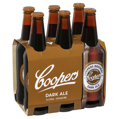 Coopers Dark Ale Bottle 375mL Pack 6 | Liquorland