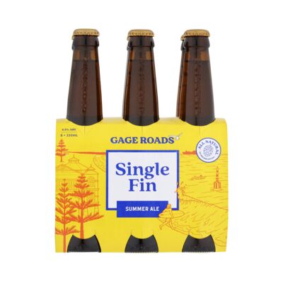 Gage Roads Single Fin Summer Ale Bottle 330mL Pack 6 | Liquorland