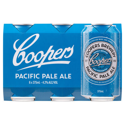 Coopers Pacific Ale Can 375mL Pack 6 | Liquorland