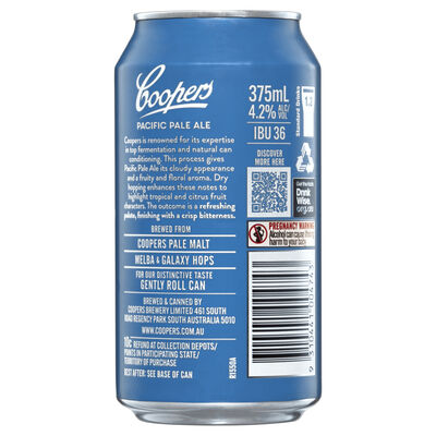 Coopers Pacific Ale Can 375mL Each | Liquorland