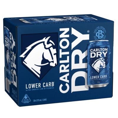 Carlton Dry Block Can 375mL Pack 30 | Liquorland