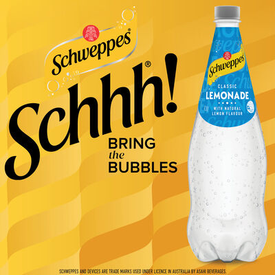 Schweppes Lemonade 1 1lt Each | Liquorland