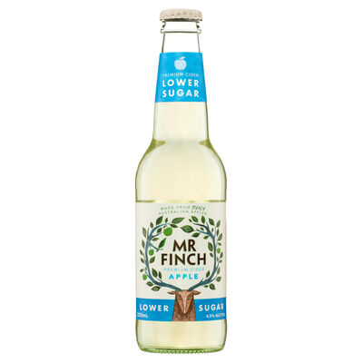 Mr Finch Apple Lower Sugar Cider Bottle 330mL Each | Liquorland