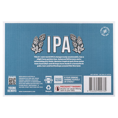 Young Henrys Summer Hop Ale Can 375mL Carton 24 | Liquorland