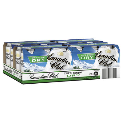Canadian Club Zero Sugar Dry Can 375mL Carton 24 | Liquorland