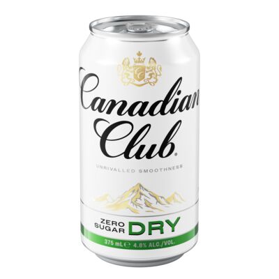 Canadian Club Zero Sugar Dry Can 375mL Each | Liquorland