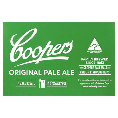Coopers Pale Ale Can 375mL Carton 24 | undefined