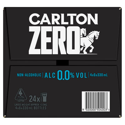 Carlton Zero Bottle 330mL Carton 24 | undefined