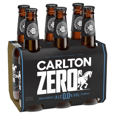 Carlton Zero Bottle 330mL Pack 6 | Liquorland