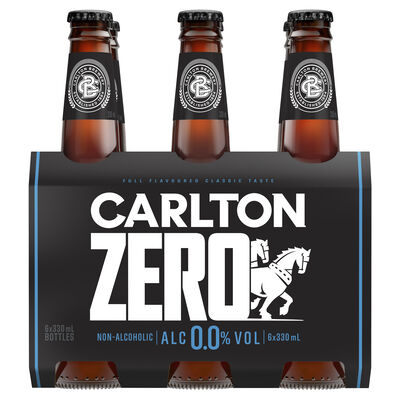 Carlton Zero Bottle 330mL Pack 6 | Liquorland