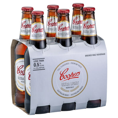 Coopers Birell Ultra Light Bottle 375mL Pack 6 | Liquorland