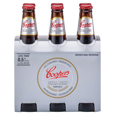 Coopers Birell Ultra Light Bottle 375mL Pack 6 | Liquorland