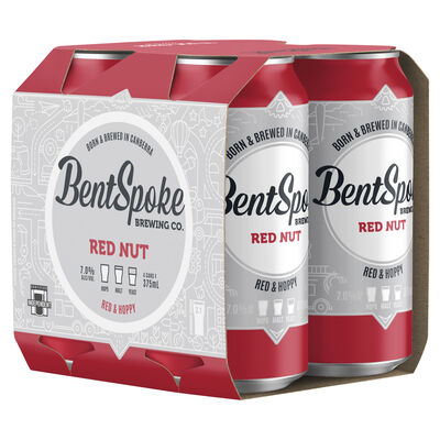Bentspoke Red Nut Ipa Pack 4 Can 375mL Pack 4 | Liquorland