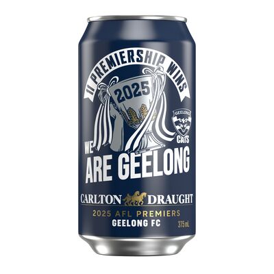 Carlton Draught Geelong Premiership Can 375mL Each | Liquorland