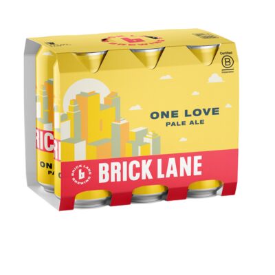Brick Lane One Love Pale Ale Can 355mL Pack 6 | Liquorland