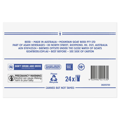 Mountain Goat Goat Lager Can 375mL Carton 24 | Liquorland