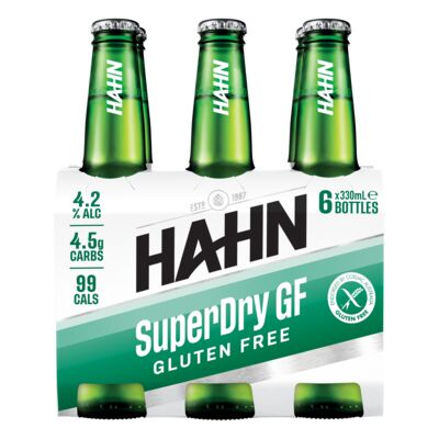 Hahn Super Dry Gluten Free Bottle 330mL Pack 6 | Liquorland