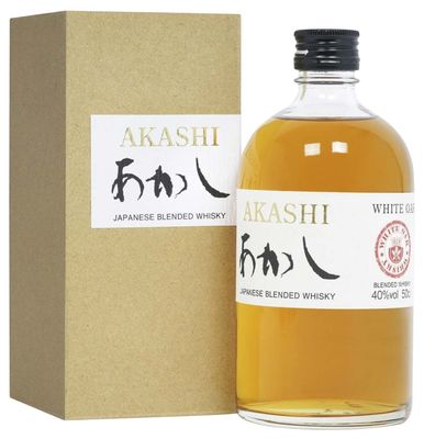 Akashi White Oak Japanese Blended Whisky 500mL Each | Liquorland