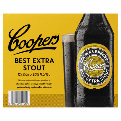 Coopers Extra Stout Bottle 750mL Carton 12 | undefined