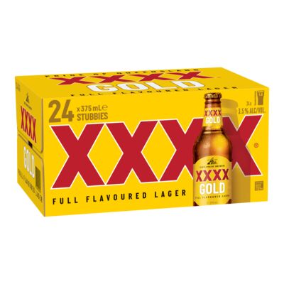 Xxxx Gold Bottle 375mL Carton 24 | Liquorland