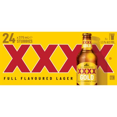 Xxxx Gold Bottle 375mL Carton 24 | Liquorland