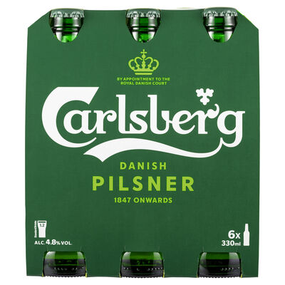 Carlsberg Green Bottle 330mL Pack 6 | Liquorland